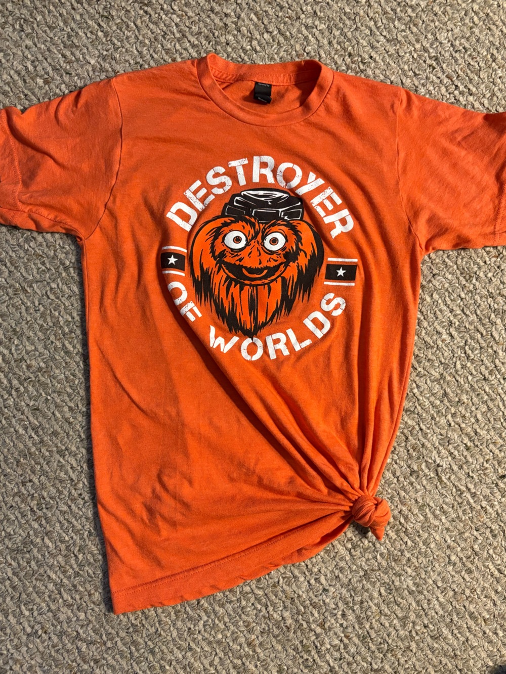 Tultex Womenβs Flyers Gritty Orange Short-Sleeve, Size S